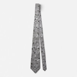 Silver mousserande Sequin Neck Tie Slips