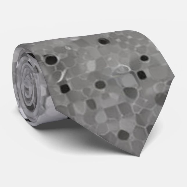 Silver mousserande Sequin Neck Tie Slips (Rullad)