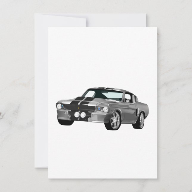 Silver Muscle Car (Framsida)