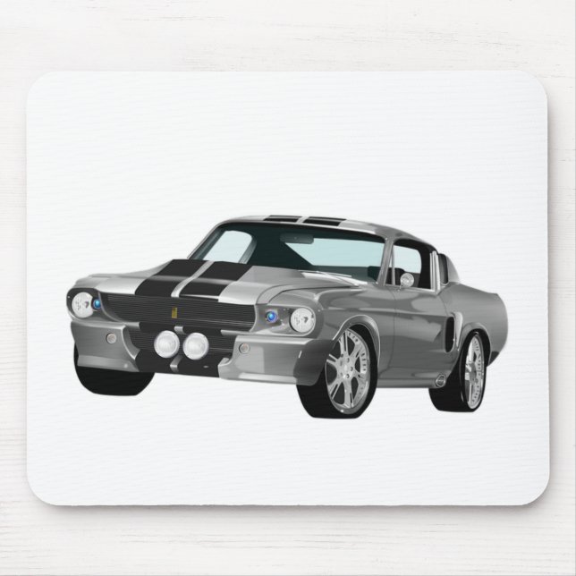Silver Muscle Car Musmatta (Framsidan)