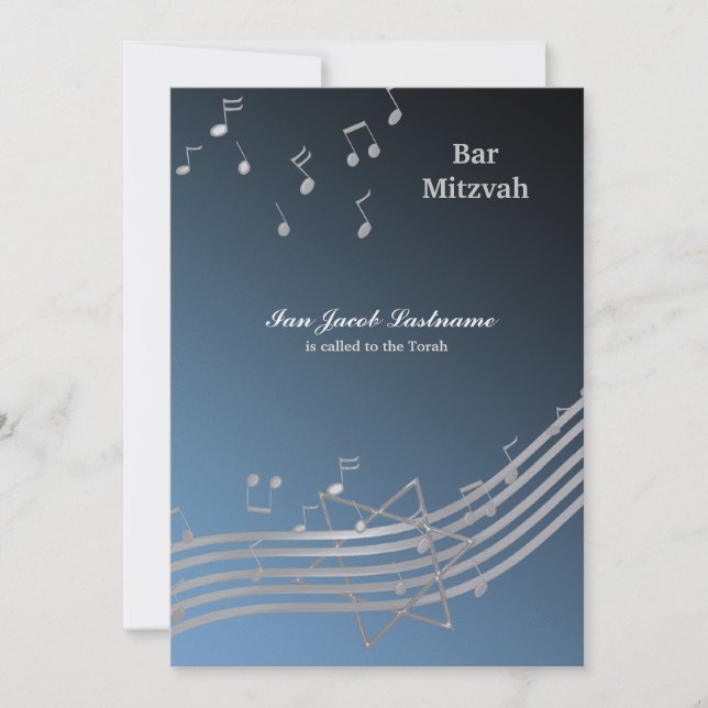 Silver Music i luft Inbjudningar (Framsida)