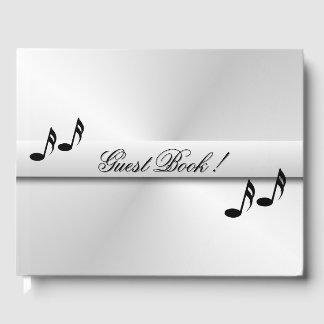 Silver Music Personlig Dold Guest Bok