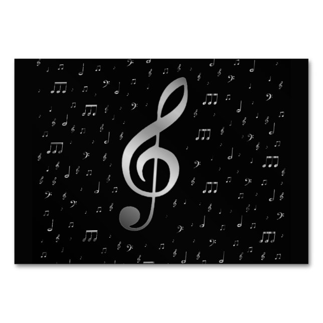 silver musik noter bordsnummer (Baksidan)