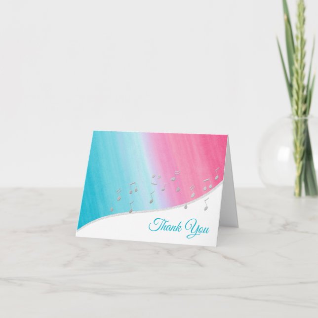 Silver Musik noter Tack (Framsida)