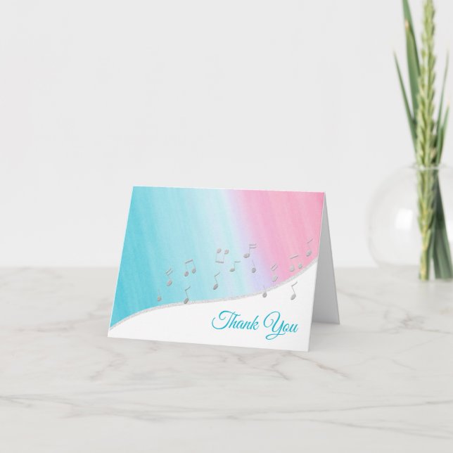 Silver Musik noter Tack (Framsida)