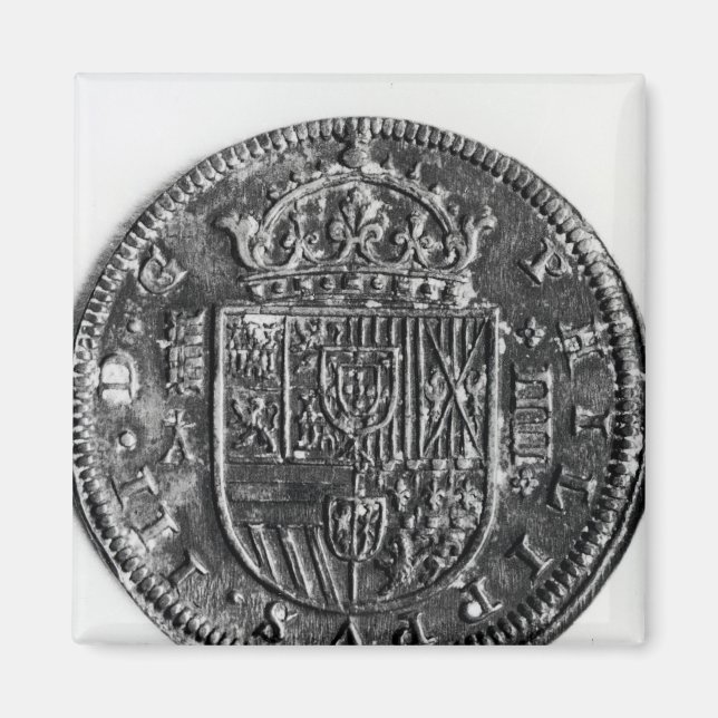 Silver mynt magnet (Framsidan)