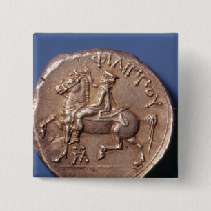 Silver myntar av Philip II av Macedon Knapp
