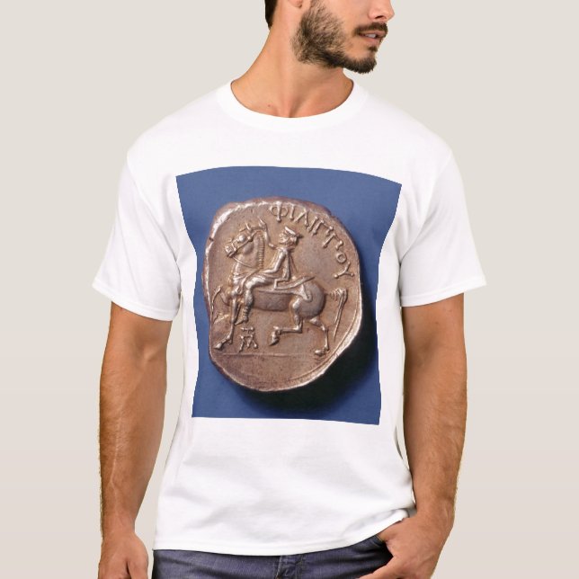 Silver myntar av Philip II av Macedon Tee (Framsida)