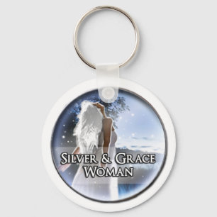 Silver- & nådkvinnanyckelring nyckelring