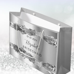 Silver namn elegant bridesmaid