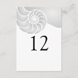 Silver Nautilus Snäcka Beach Wedding