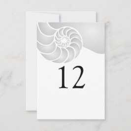 Silver Nautilus Snäcka Beach Wedding