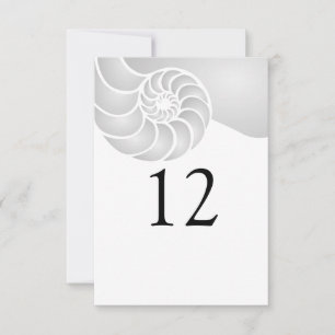 Silver Nautilus Snäcka Beach Wedding