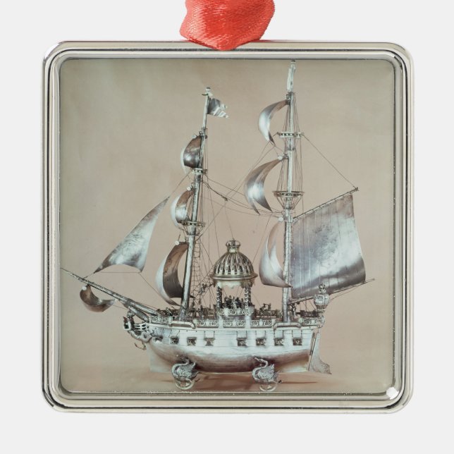 Silver Nef Julgransprydnad Metall (Framsidan)