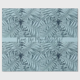 SILVER NEW ZEALAND LEAFY FERN PERSONLIG KIWI NZ PRESENTPAPPER
