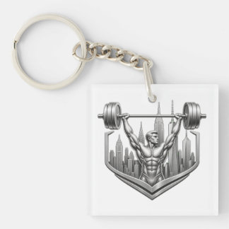 Silver NYC Bodybuilder Logo - Metallic New York Ci