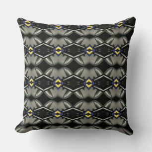 Silver och Black Duckling Head Design Dekorativ ku Kudde