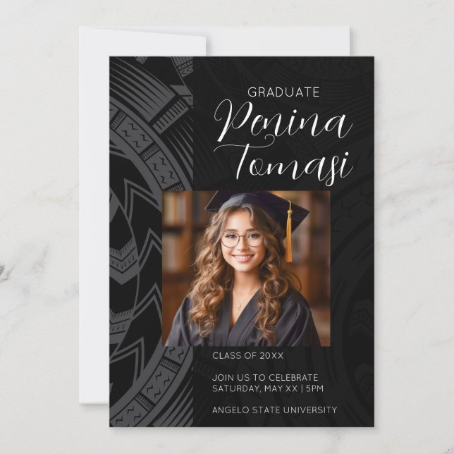 Silver och Black Inbjudningar (Framsida)