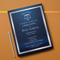 Silver och Blue Justice Logotyp Law School Student