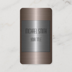 Silver och Bronze Stainless Steel Metall Visitkort