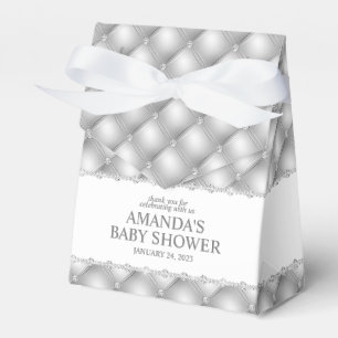 Silver och diamanter tofsad glamour presentaskar