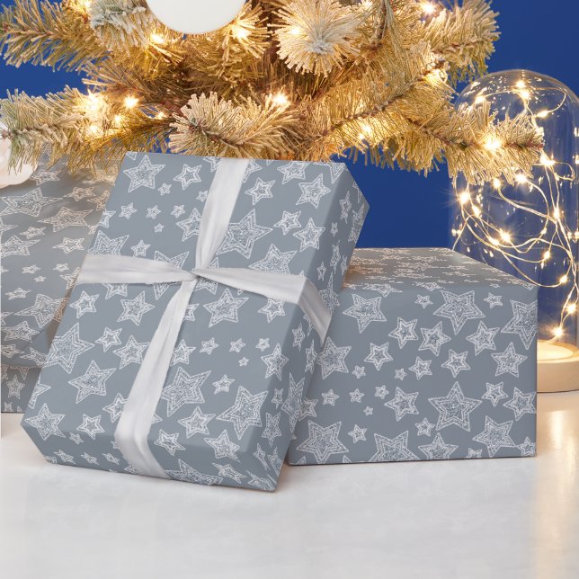 Silver och glitter presentpapper (Helgdagar)