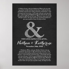 Silver och Grått Bröllop ger lyckligtvis allt efte Poster