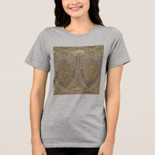 Silver och Guld Art Deco Mönster T Shirt