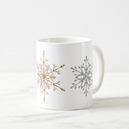 Silver och Guld Glitter, Helgdag Kaffemugg
