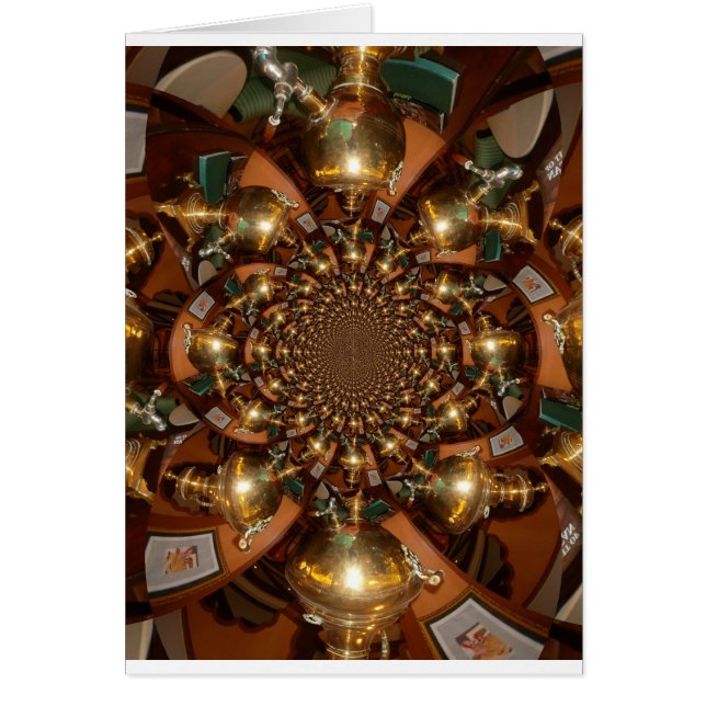 Silver och Guld Hälsningskort (Framsidan)