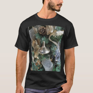 Silver och Guld Julgran - Helgdag Art T Shirt