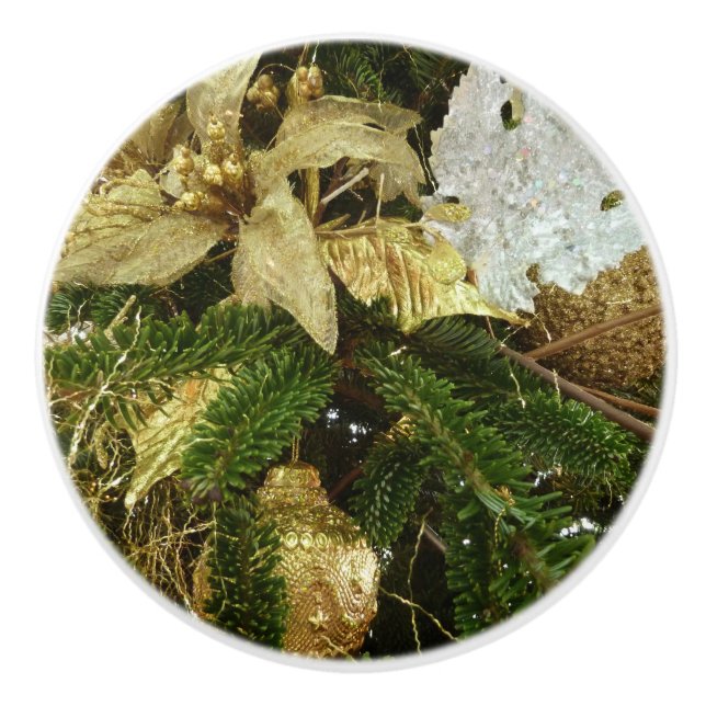 Silver och Guld Julgran II Helgdag Knopp (Framsidan)