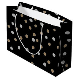 Silver och Guld Polka dots
