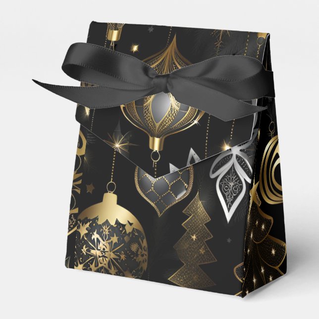 Silver och Guld, traditionella prydnadsföremål Täl Presentaskar (Framsidan Sidan)