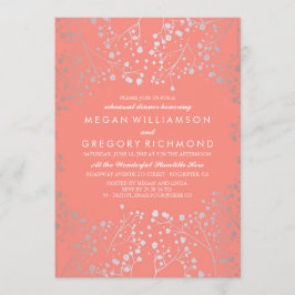 Silver och korallbabyns andningsvärdesmiddag inbjudningar