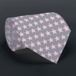 Silver och LightPink Stars Mönster Ties Slips<br><div class="desc">Silver och LightPink Stars Mönster Ties</div>