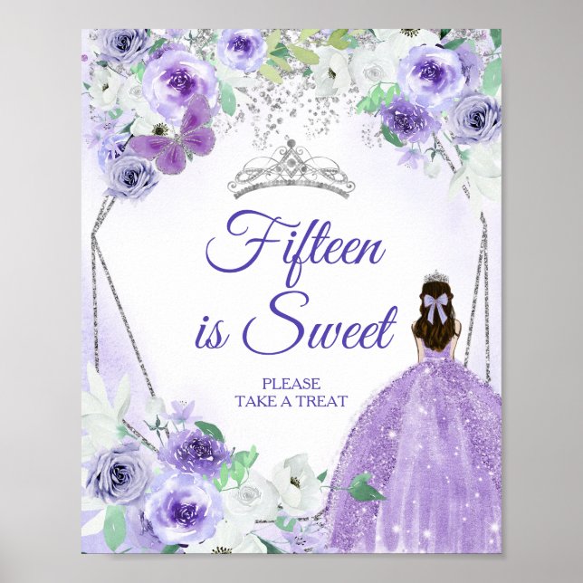 Silver och Lila ger Quinceañera-förmånen Poster (Framsidan)