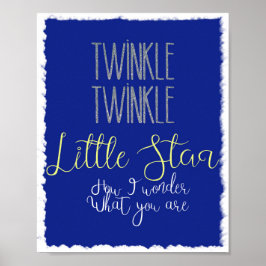 Silver och moln Poster Little Star