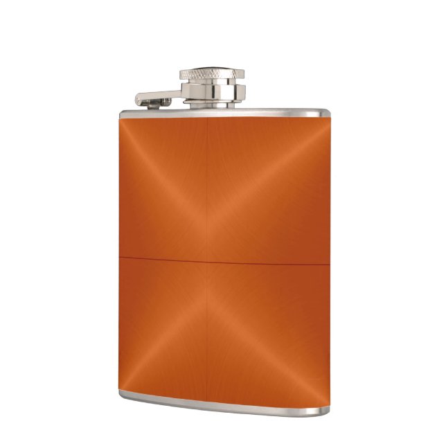 Silver och Orange Metallic Steel Metall Fickplunta (Vänster)