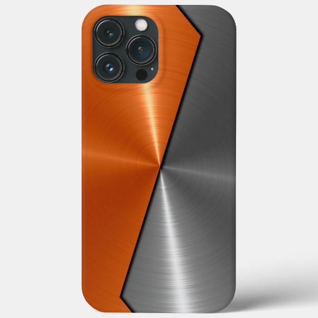 Silver och Orange Stainless Steel Metall (Baksida)