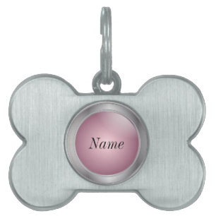 Silver och Rosa   DIY NAMN Namnbricka Husdjur