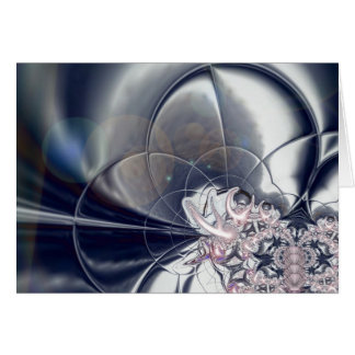 Silver- och Rosa-pärlor för Abstrakt av kort