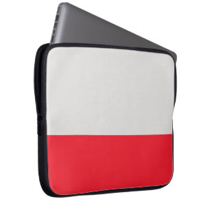 Silver och Scarlet Neoprene Laptop Fodral