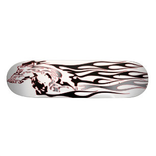 Silver och svartMustang Skateboard Bräda 21,5 Cm