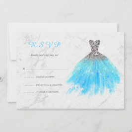 Silver och Turquise Dress Sweet sixteen OSA