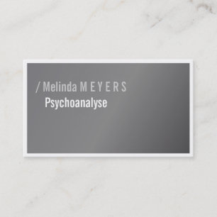 Silver och typografi, elegant, djärv visitkort