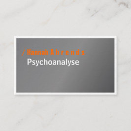 Silver och typografi, elegant, fetstil visitkort