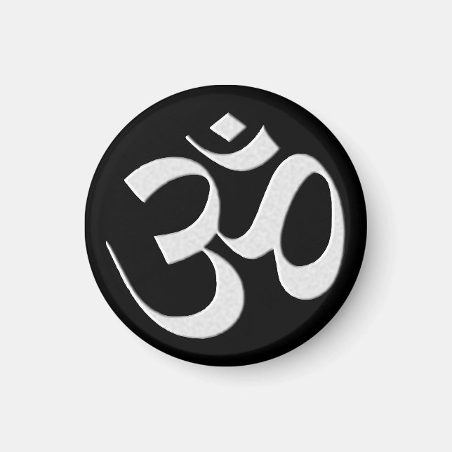 Silver Om  Magnet (Framsidan)