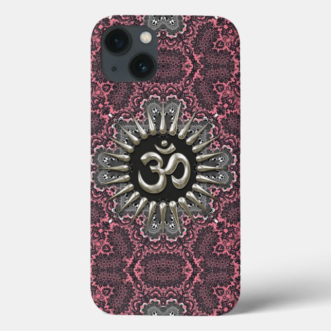 Silver Om Vintage Rosa Damask (Baksida)