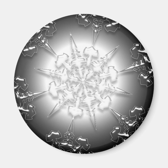 Silver Ornament Magnet (Framsidan)